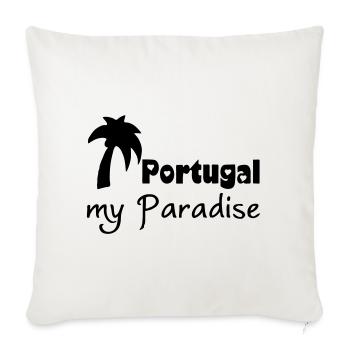 Portugal Paradise - Sofa pillowcase 17,3'' x 17,3'' (45 x 45 cm) - natural white - Front