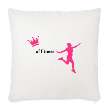 fitness - Sofa pillowcase 17,3'' x 17,3'' (45 x 45 cm) - natural white - Front