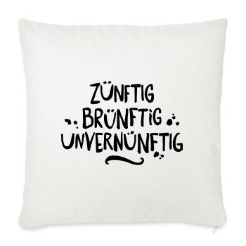party spruch - Sofakissenbezug 45 x 45 cm - Naturweiß  - Vorne