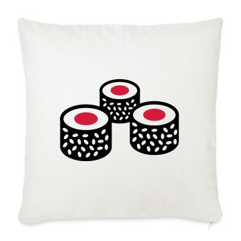 Sushi - Sofakissenbezug 45 x 45 cm - Naturweiß  - Vorne