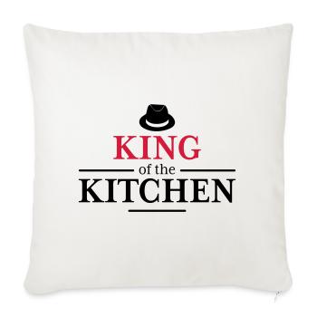 King of the Kitchen - Sofa pillowcase 17,3'' x 17,3'' (45 x 45 cm) - natural white - Front