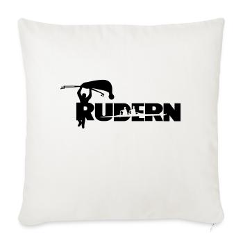 Rudern cooler Spruch personalisierbar - Sofakissenbezug 45 x 45 cm - Naturweiß  - Vorne
