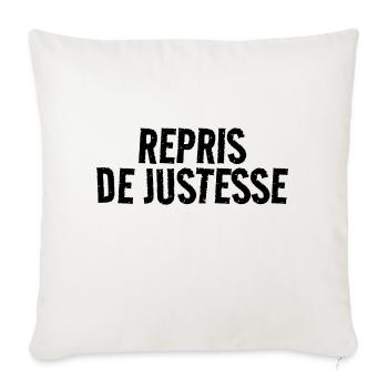 repris de justesse - Housse de coussin décorative 45 x 45 cm - blanc nature - Devant