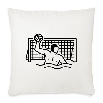 waterpolo - Housse de coussin décorative 45 x 45 cm - blanc nature - Devant