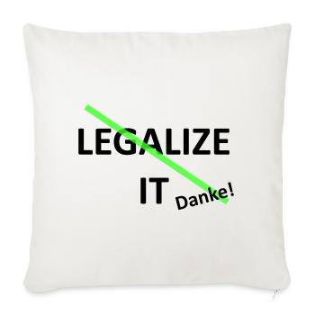 Legalize it weed Marihuana - Sofakissenbezug 45 x 45 cm - Naturweiß  - Vorne