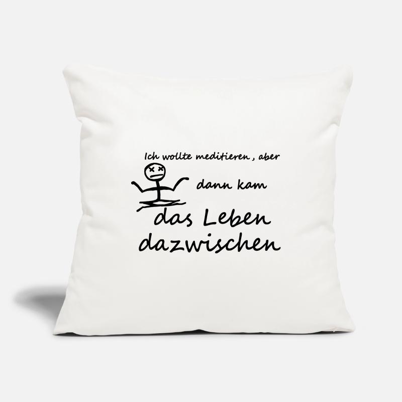 J’avais envie de méditer Housse de coussin décorative 45 x 45 cm