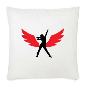 Top Best Stylish Singer  - Sofa pillowcase 17,3'' x 17,3'' (45 x 45 cm) - natural white - Front