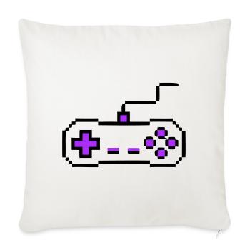 Retro Gamepad Controller Gamer - Sofa pillowcase 17,3'' x 17,3'' (45 x 45 cm) - natural white - Front