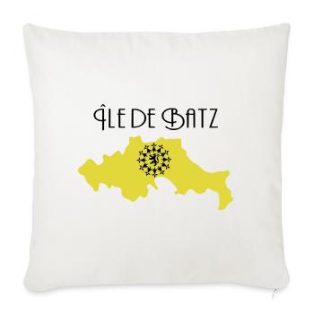 Ile de Batz - Housse de coussin décorative 45 x 45 cm - blanc nature - Devant