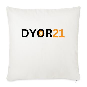 DYOR21 - Sofa pillowcase 17,3'' x 17,3'' (45 x 45 cm) - natural white - Front