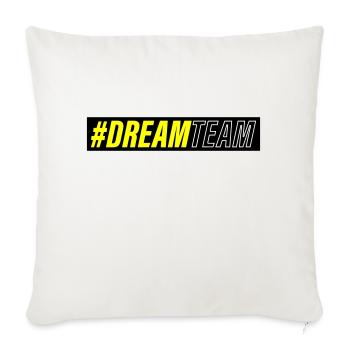 Équipe de rêve - Housse de coussin décorative 45 x 45 cm - blanc nature - Devant