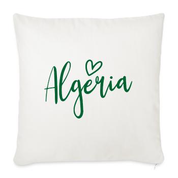 Algeria Heart Women Love Algeria - Sofa pillowcase 17,3'' x 17,3'' (45 x 45 cm) - natural white - Front