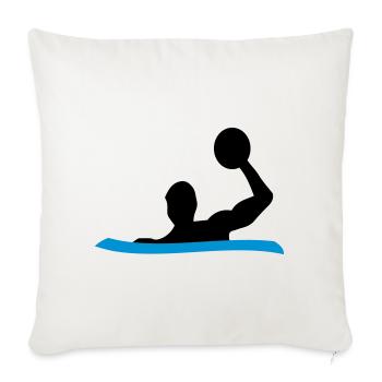 Waterpolo - Housse de coussin décorative 45 x 45 cm - blanc nature - Devant