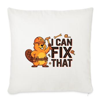 Artisan Beaver - Sofa pillowcase 17,3'' x 17,3'' (45 x 45 cm) - natural white - Front