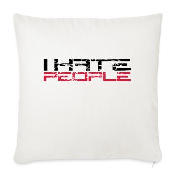 rayures fissures graffiti spray gouttes autocollant aufkl - Housse de coussin décorative 45 x 45 cm - blanc nature - Devant