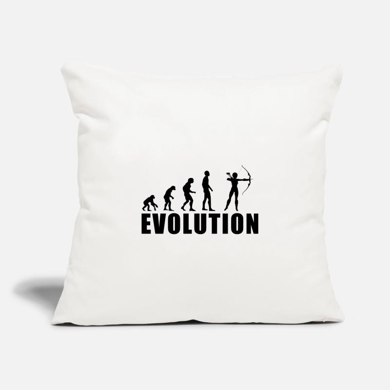 EVOLUTION BOGENSCHIESSEN Geschenk Sofakissenbezug 45 x 45 cm