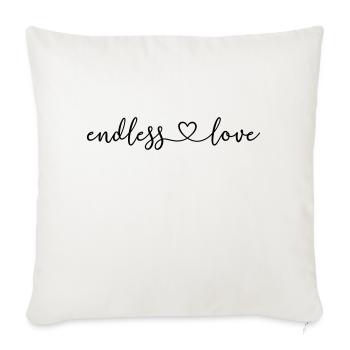 endless_love - Sofakissenbezug 45 x 45 cm - Naturweiß  - Vorne