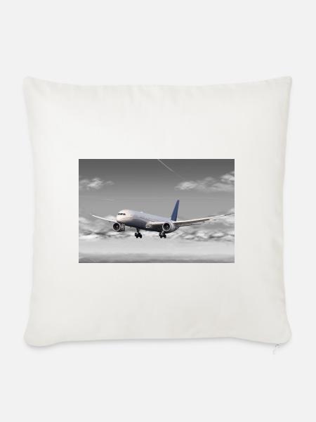 B-787 - Sofakissenbezug 45 x 45 cm - Naturweiß 
