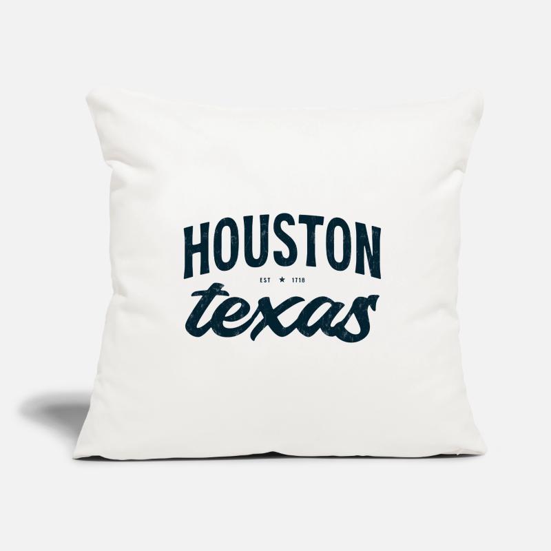 Houston Texas Script Emblem Tee Sofakissenbezug 45 x 45 cm