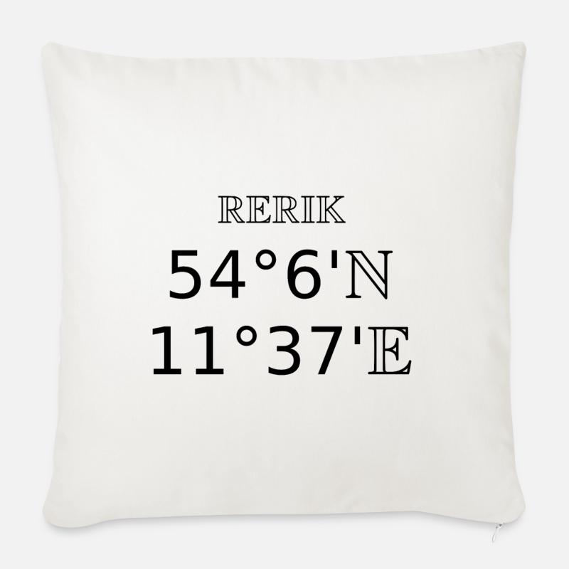 Rerik Ostsee - Sofakissenbezug 45 x 45 cm - Naturweiß 