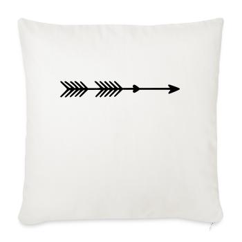 Right arrow - Sofa pillowcase 17,3'' x 17,3'' (45 x 45 cm) - natural white - Front