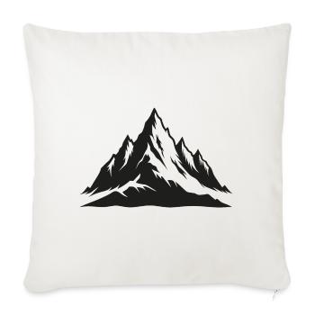 Montagnes - Housse de coussin décorative 45 x 45 cm - blanc nature - Devant