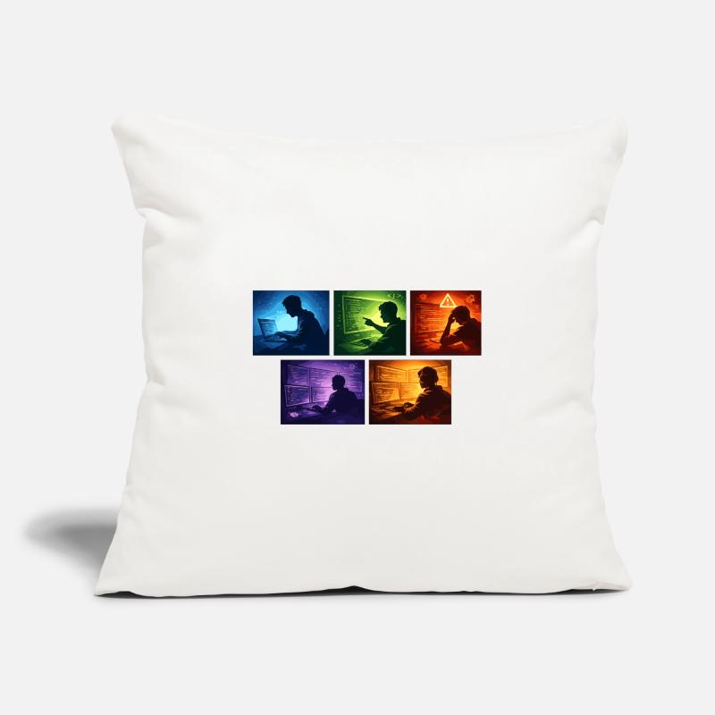 Neon Coding: Screen Worlds Sofa pillowcase 17,3'' x 17,3'' (45 x 45 cm)
