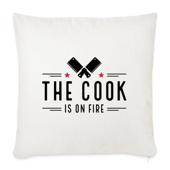 Cuire - Housse de coussin décorative 45 x 45 cm - blanc nature - Devant