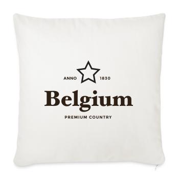 belgique PREMIUM PAYS - Housse de coussin décorative 45 x 45 cm - blanc nature - Devant