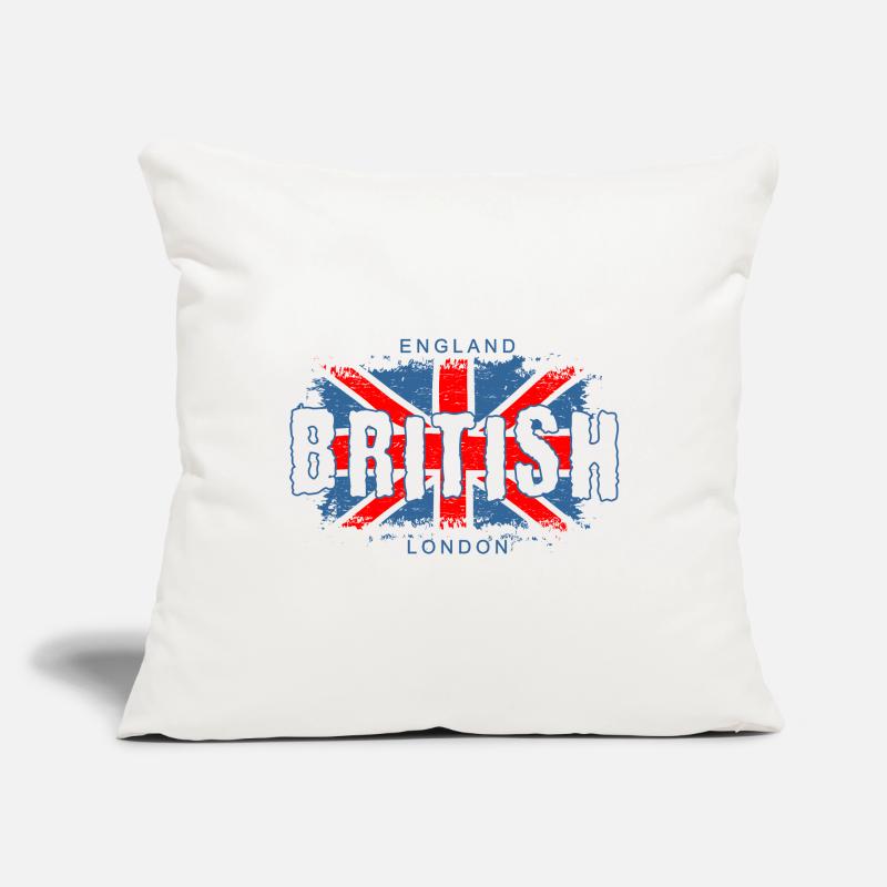 Conception graphique du drapeau britannique de l'Angleterre Housse de coussin décorative 45 x 45 cm