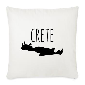 crete - Sofa pillowcase 17,3'' x 17,3'' (45 x 45 cm) - natural white - Front