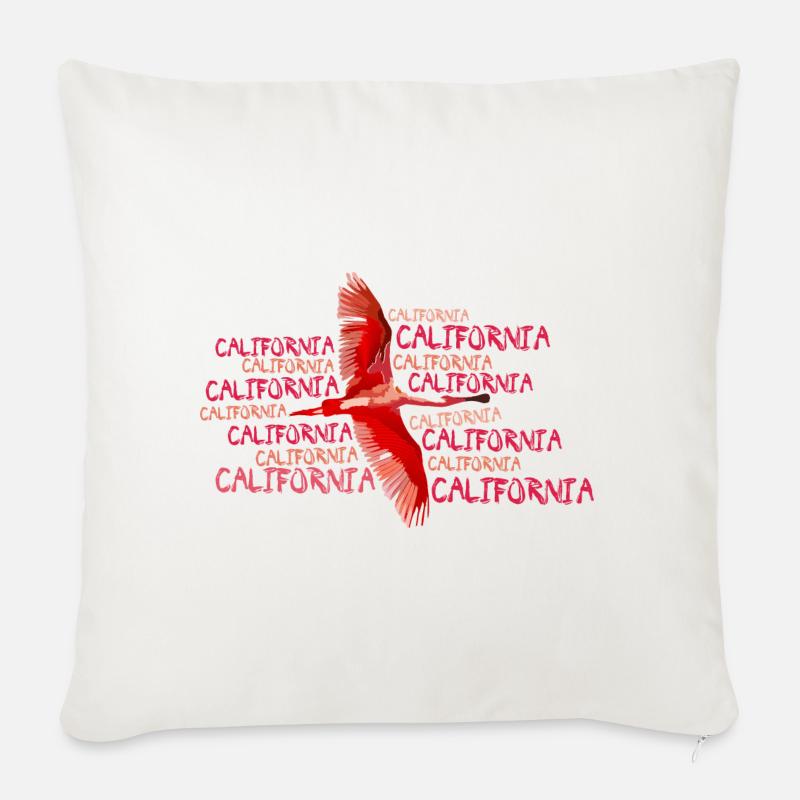 california - Sofakissenbezug 45 x 45 cm - Naturweiß 