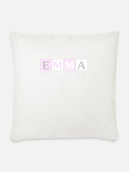 Emma - Sofakissenbezug 45 x 45 cm - Naturweiß 