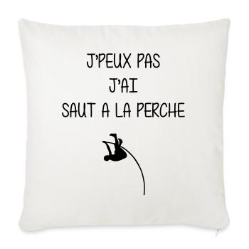 Pole Vault - Stabhochsprung - Saut à la Perche - Sofa pillowcase 17,3'' x 17,3'' (45 x 45 cm) - natural white - Front