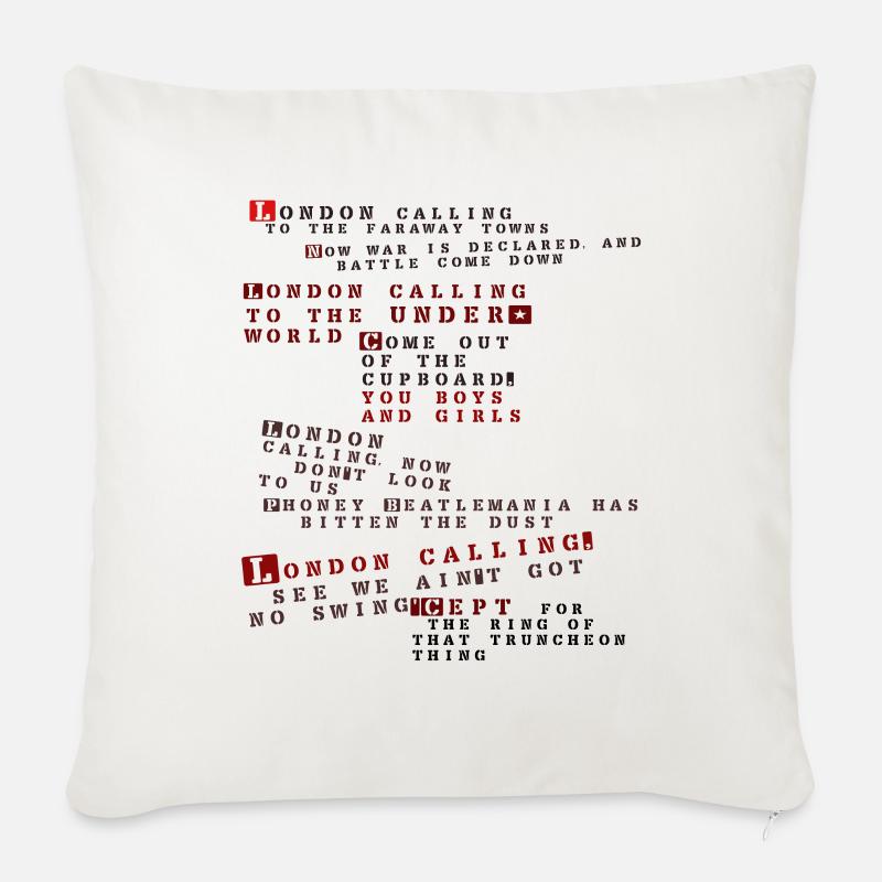 clash london anruft - Sofakissenbezug 45 x 45 cm - Naturweiß 