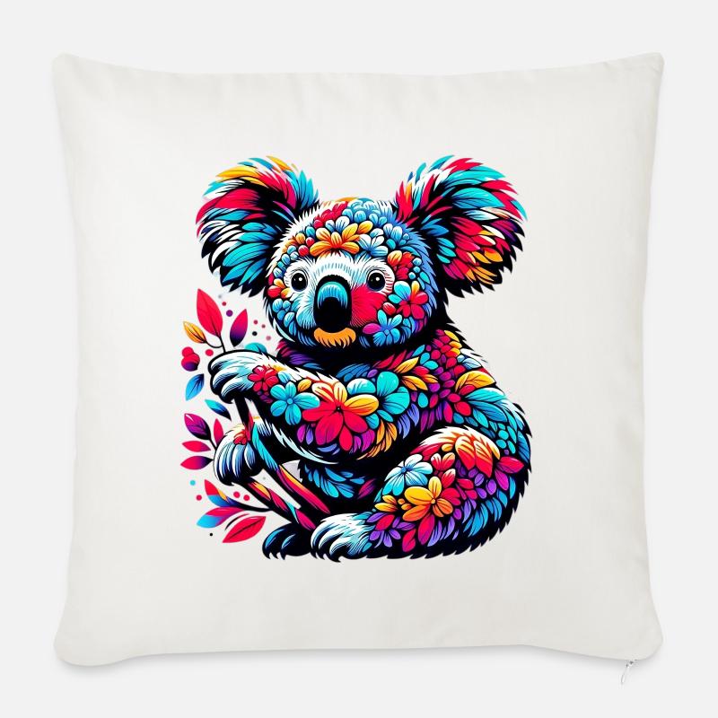 Koala - Sofakissenbezug 45 x 45 cm - Naturweiß 