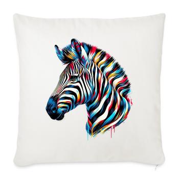 Zebra - Sofa pillowcase 17,3'' x 17,3'' (45 x 45 cm) - natural white - Front