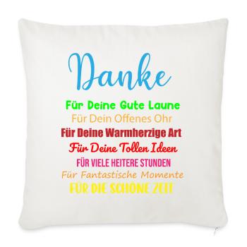 Colleagues Work Colleagues Thank You Saying Gift - Sofa pillowcase 17,3'' x 17,3'' (45 x 45 cm) - natural white - Front