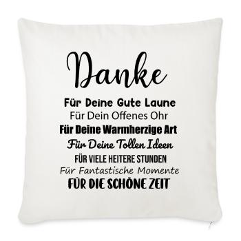 Colleague Work Colleague Office Thank You Saying Gift - Sofa pillowcase 17,3'' x 17,3'' (45 x 45 cm) - natural white - Front