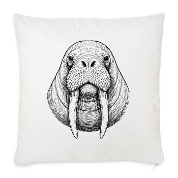 Morse - Housse de coussin décorative 45 x 45 cm - blanc nature - Devant