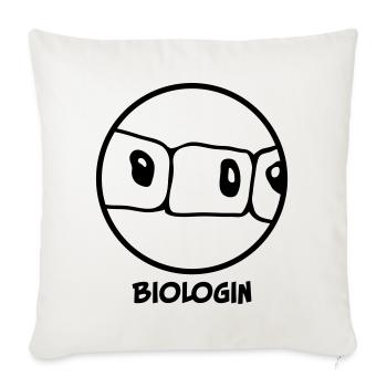 Biologist - Sofa pillowcase 17,3'' x 17,3'' (45 x 45 cm) - natural white - Front