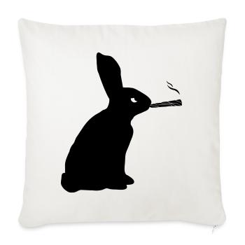 Hase Joint - Sofakissenbezug 45 x 45 cm - Naturweiß  - Vorne