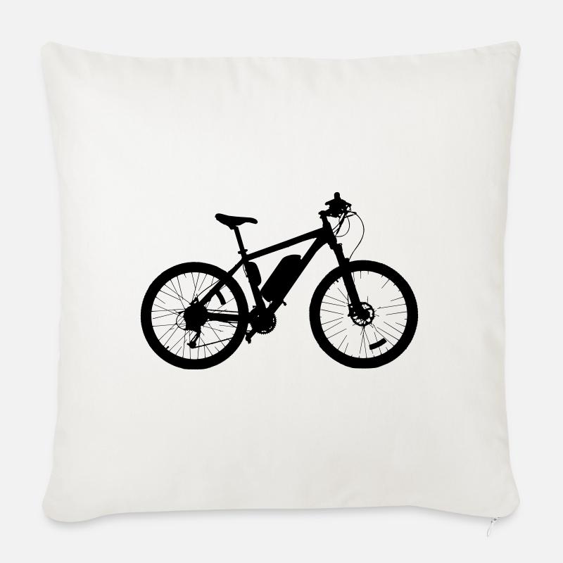E-Bike - Sofakissenbezug 45 x 45 cm - Naturweiß 