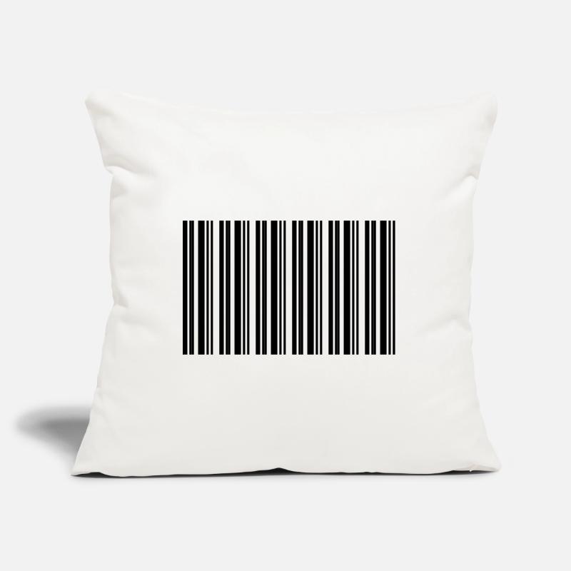 Barcode Strichcode Nerd IT Technik Design Sofakissenbezug 45 x 45 cm