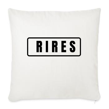 rires - Housse de coussin décorative 45 x 45 cm - blanc nature - Devant