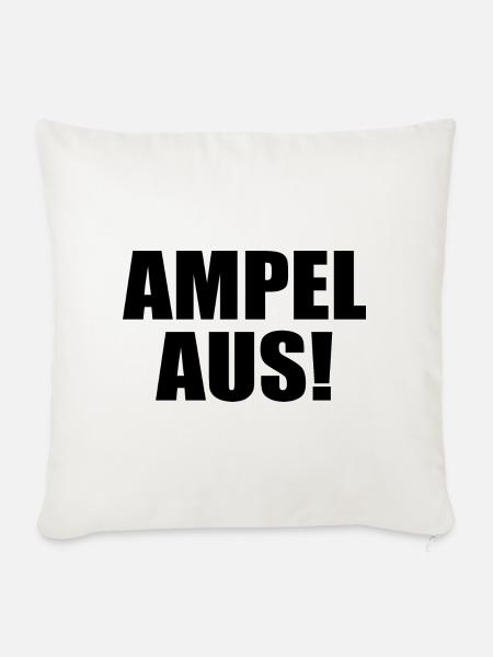 Ampel aus - Sofakissenbezug 45 x 45 cm - Naturweiß 
