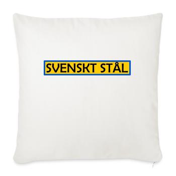 Acier suédois - Housse de coussin décorative 45 x 45 cm - blanc nature - Devant