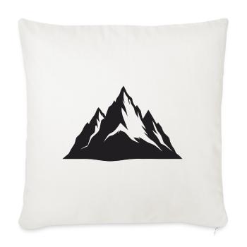 Montagnes - Housse de coussin décorative 45 x 45 cm - blanc nature - Devant