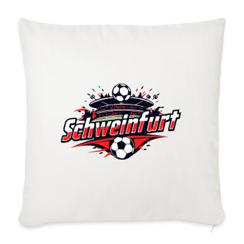 Schweinfurt Football Fan Merchandise Football Fan - Sofa pillowcase 17,3'' x 17,3'' (45 x 45 cm) - natural white - Front