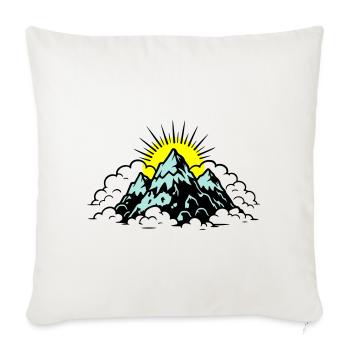Mountains Alps Nature - Sofa pillowcase 17,3'' x 17,3'' (45 x 45 cm) - natural white - Front
